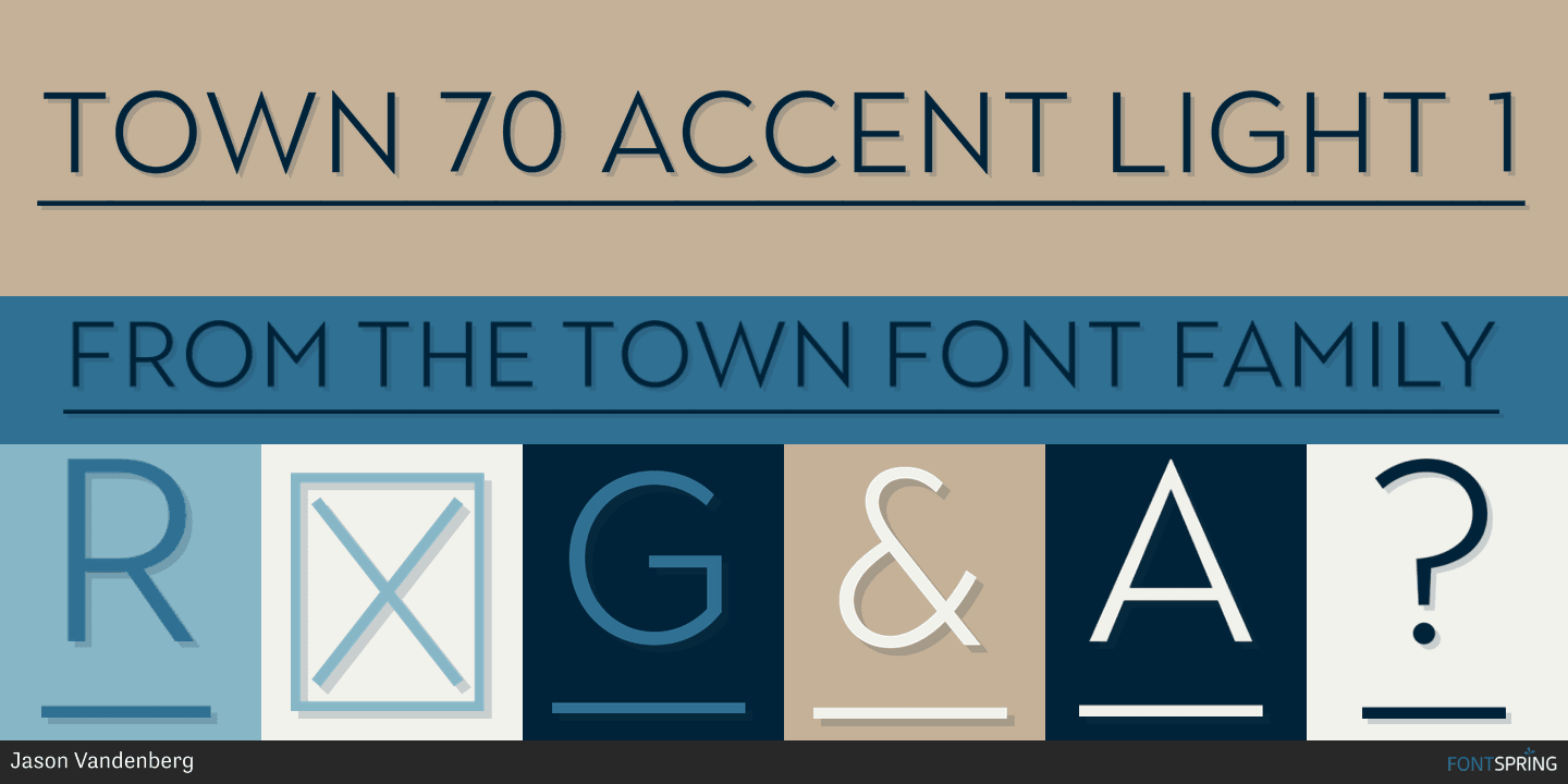 town 70 free font